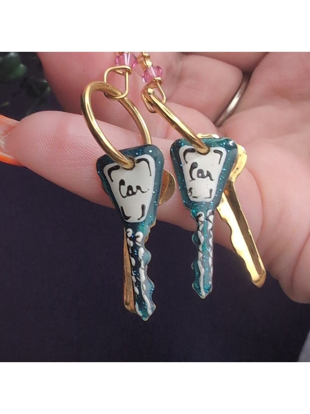 LATR Key To My Heart & Car Earrings